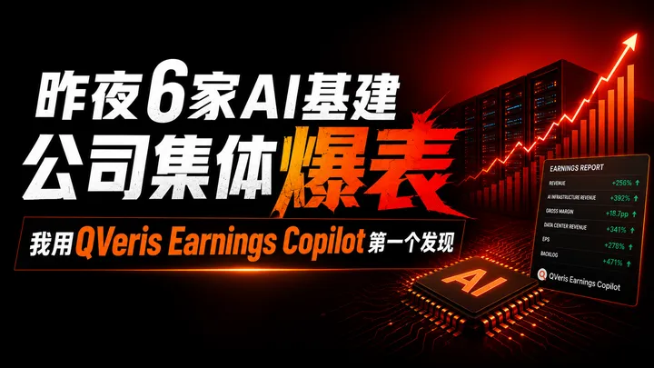 昨夜出财报的AI基建链，毛利率一个比一个高