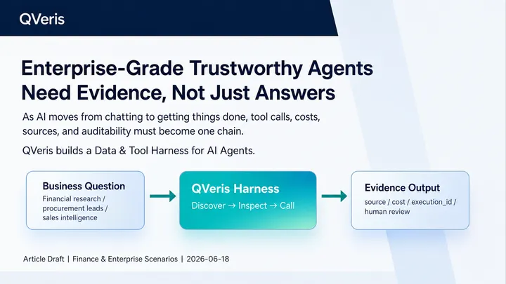 What Enterprise-Grade Trustworthy Agents Lack Is Not Answers, but Evidence